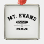 Mount Evans Wilderness Ornament Aus Metall (Vorne)