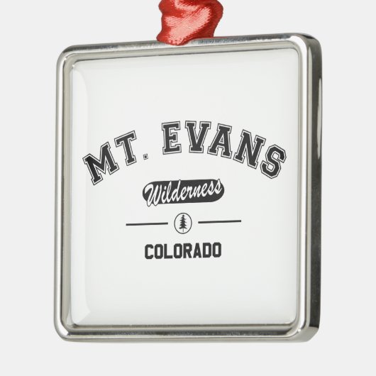 Mount Evans Wilderness Ornament Aus Metall (Links)