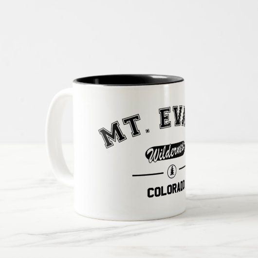 Mount Evans Wilderness Zweifarbige Tasse (Vorderseite Links)