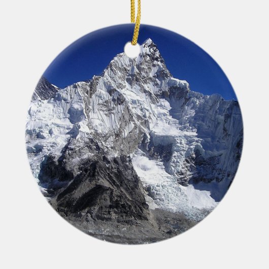 Mount Everest 2 Keramik Ornament (Vorne)