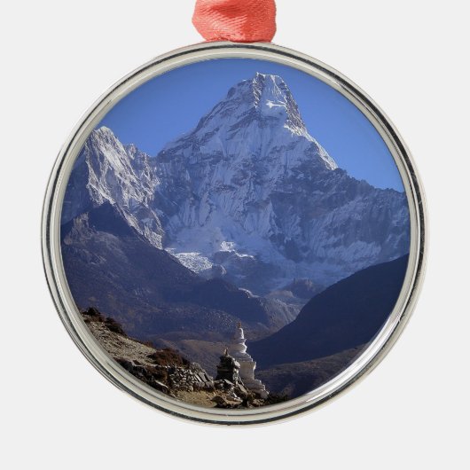 Mount Everest 4 Ornament Aus Metall (Vorne)