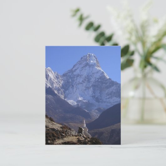 Mount Everest 4 Postkarte (Stehend Vorderseite)