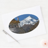 Mount Everest 8 Ovaler Aufkleber (Umschlag)