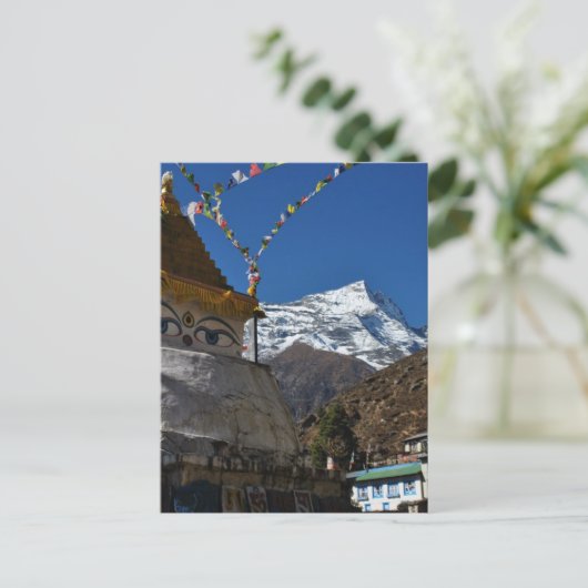 Mount Everest 8 Postkarte (Stehend Vorderseite)