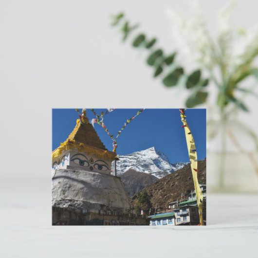 Mount Everest 8 Postkarte (Stehend Vorderseite)