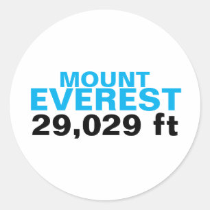 Mount Everest-Aufkleber Runder Aufkleber