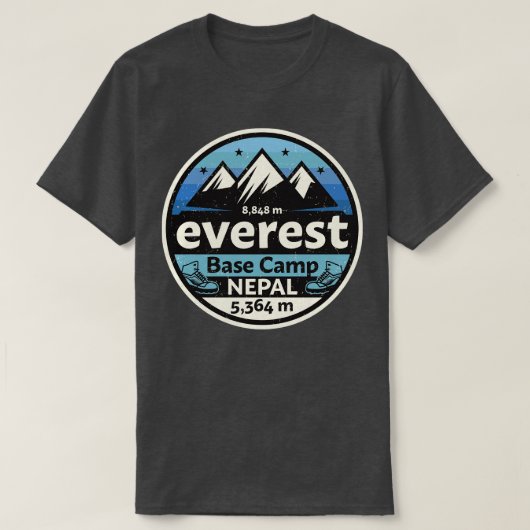 Mount Everest Basislager 4 T-Shirt (Design vorne)