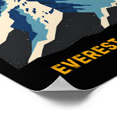 Mount Everest Basislager Himalaya Bergwanderung Cl Poster (Ecke)