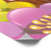 Mount Everest Cartoon travel poster (Ecke)