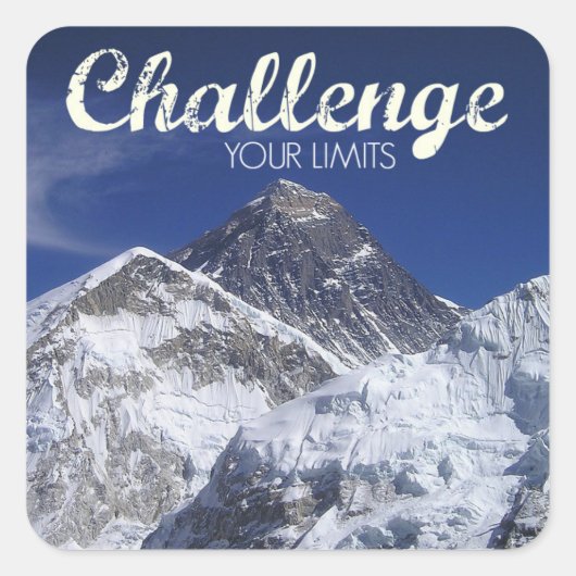 Mount Everest Challenge Deine Limits Stickers (Vorderseite)