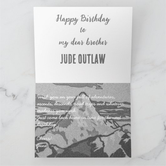 Mount Everest - Die atemberaubende Spitze des Plan Karte (Innenseite)