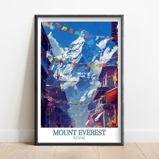 Mount Everest Druck - Everest Basislager Poster