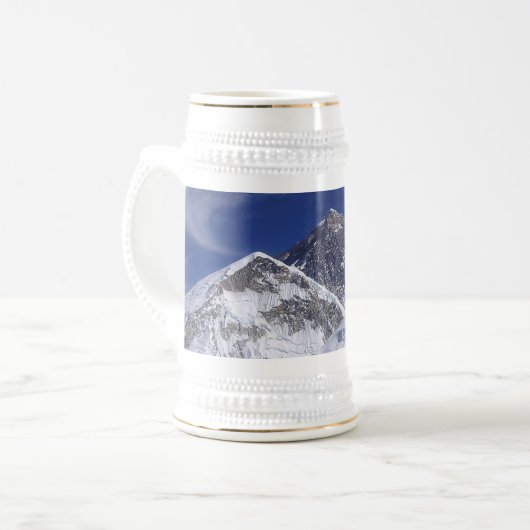 Mount Everest Foto Bierglas (Vorderseite Links)