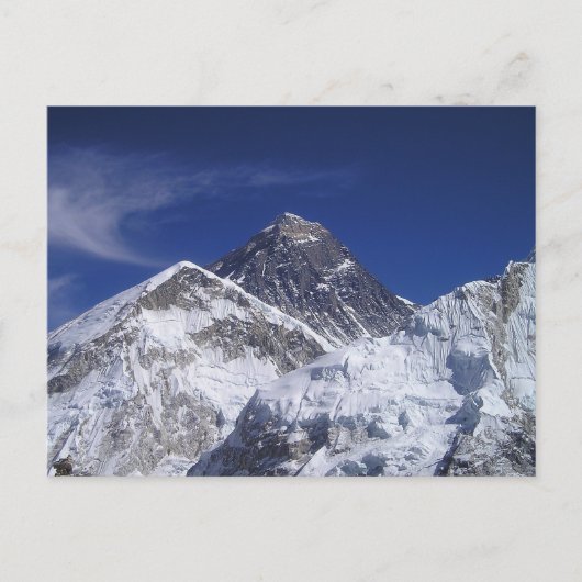 Mount Everest Foto Postkarte (Vorderseite)