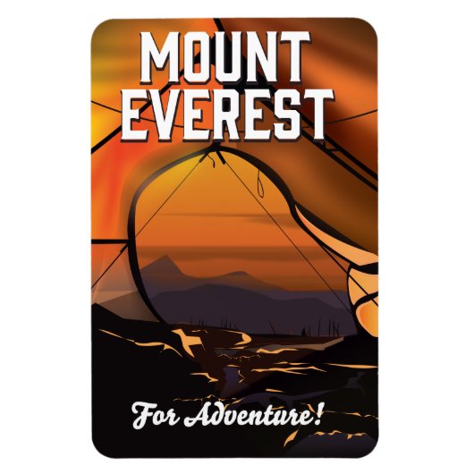 Mount Everest für Abenteuer! Magnet (Vertikal)