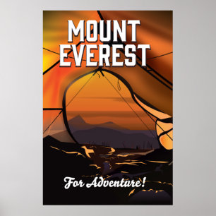 Mount Everest für Abenteuer! Poster