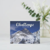 Mount Everest-Herausforderung Ihre Postkarte (Stehend Vorderseite)
