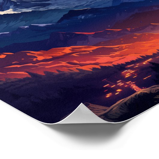 Mount Everest Himalaya Poster (Ecke)