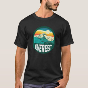Mount Everest Himalaya Sehenswürdigkeit Vintag 70e T-Shirt