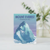 Mount Everest Himalayas Vintag Postkarte (Stehend Vorderseite)