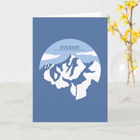 Mount Everest Karte (Gelbe Blume)