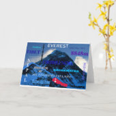 Mount Everest Karte (Gelbe Blume)