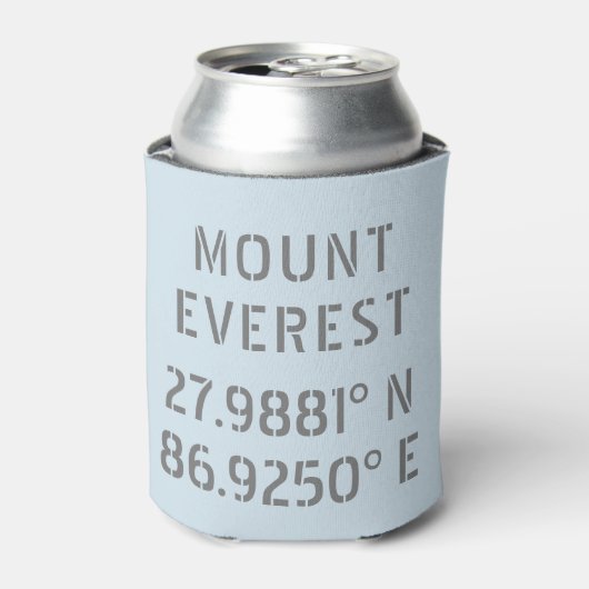 Mount Everest Latitude Longitude Dosenkühler (Kanne Vorderseite)