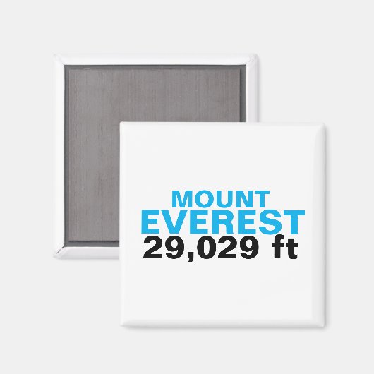 Mount Everest Magnet (Vorderseite/Rückseite)