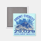 Mount Everest Magnet (Vorderseite/Rückseite)