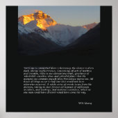 Mount Everest Motivierend Poster (Vorne)