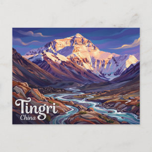 Mount Everest Nationales Naturschutzgebiet China Postkarte