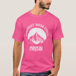 Mount Everest Nepal Himalaja Bergsteiger Berg  T-Shirt