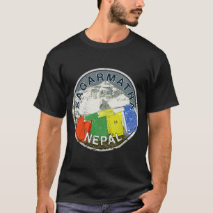 Mount Everest Nepal Sagarmatha Vintages Klettern T-Shirt