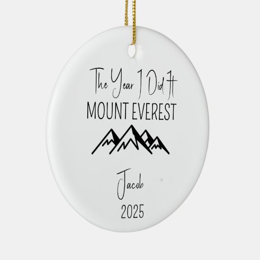 Mount Everest Ornament für Kletterer (Rechts)