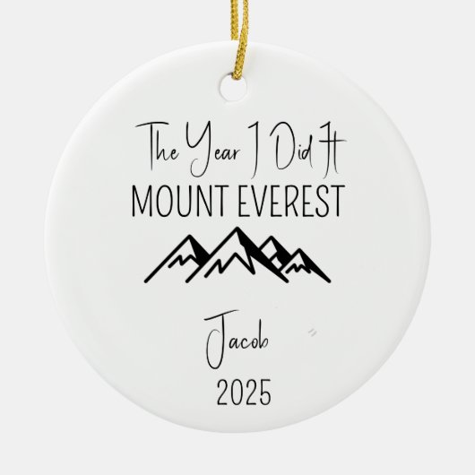 Mount Everest Ornament für Kletterer (Vorne)