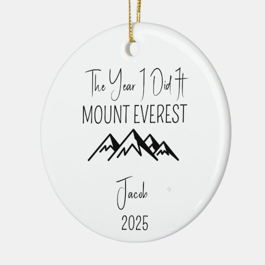Mount Everest Ornament für Kletterer (Links)