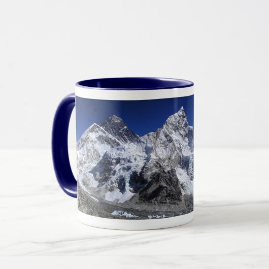 Mount Everest Panorama-Kaffee-Tasse Tasse (Vorderseite Links)