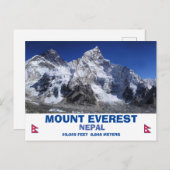 Mount Everest Postcard Feiertagspostkarte (Vorne/Hinten)