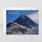 Mount Everest Postkarte (Vorne/Hinten)