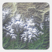 Mount Everest Quadratischer Aufkleber (Vorderseite)