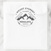 Mount Everest Runder Aufkleber (Tasche)