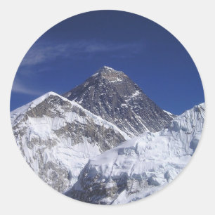 Mount Everest Runder Aufkleber