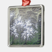 Mount Everest Silbernes Ornament (Links)