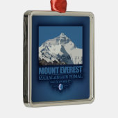 Mount Everest Silbernes Ornament (Rechts)