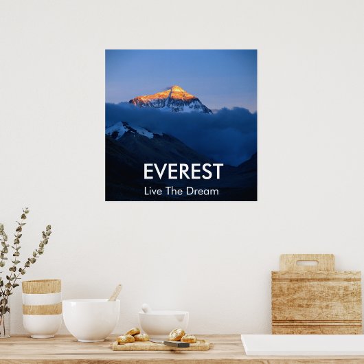 Mount Everest Sunset Poster (Küche)