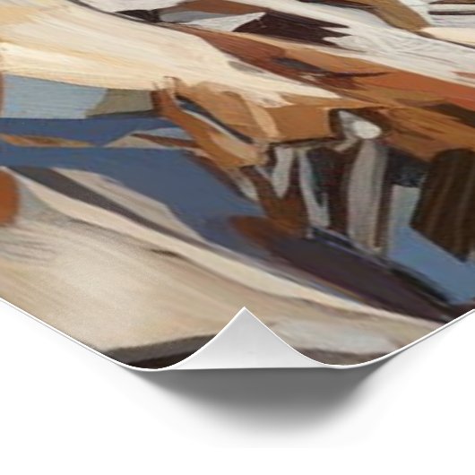 Mount Everest Top View Poster (Ecke)