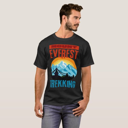 Mount Everest Trekking Mountain Hiker Climb Nepal  T-Shirt (Vorne ganz)