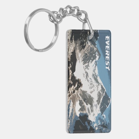 Mount Everest View, Nepal Schlüsselanhänger (Vorderseite links)