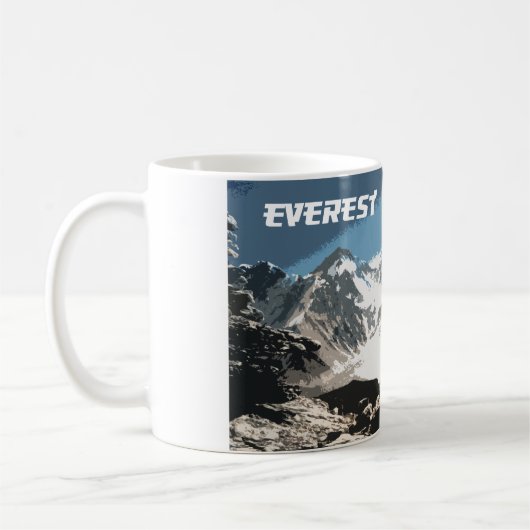 Mount Everest View, Souvenir, Nepal Kaffeetasse (Links)