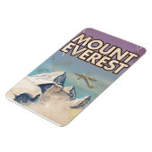 Mount Everest Vintage Reiseposter Magnet (Linke Seite)